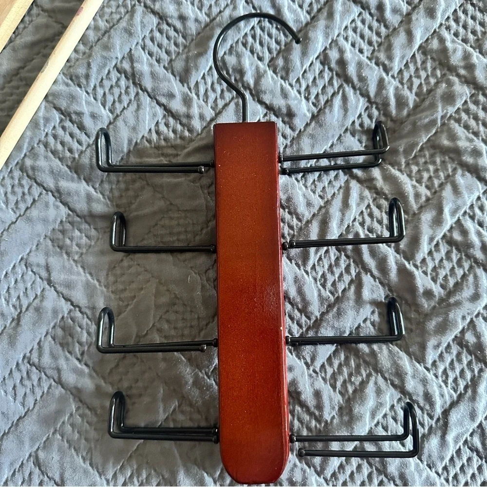 Tie Scarf Hangers Wooden set of two